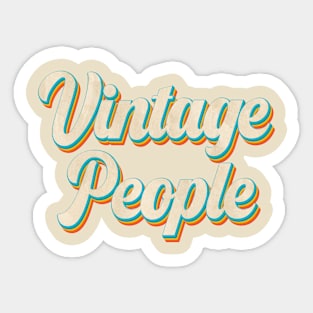 vintage people Sticker